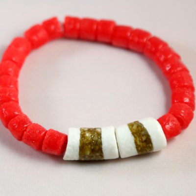 Pulsera Krobo Roja