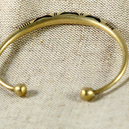 Pulsera bronce y ébano
